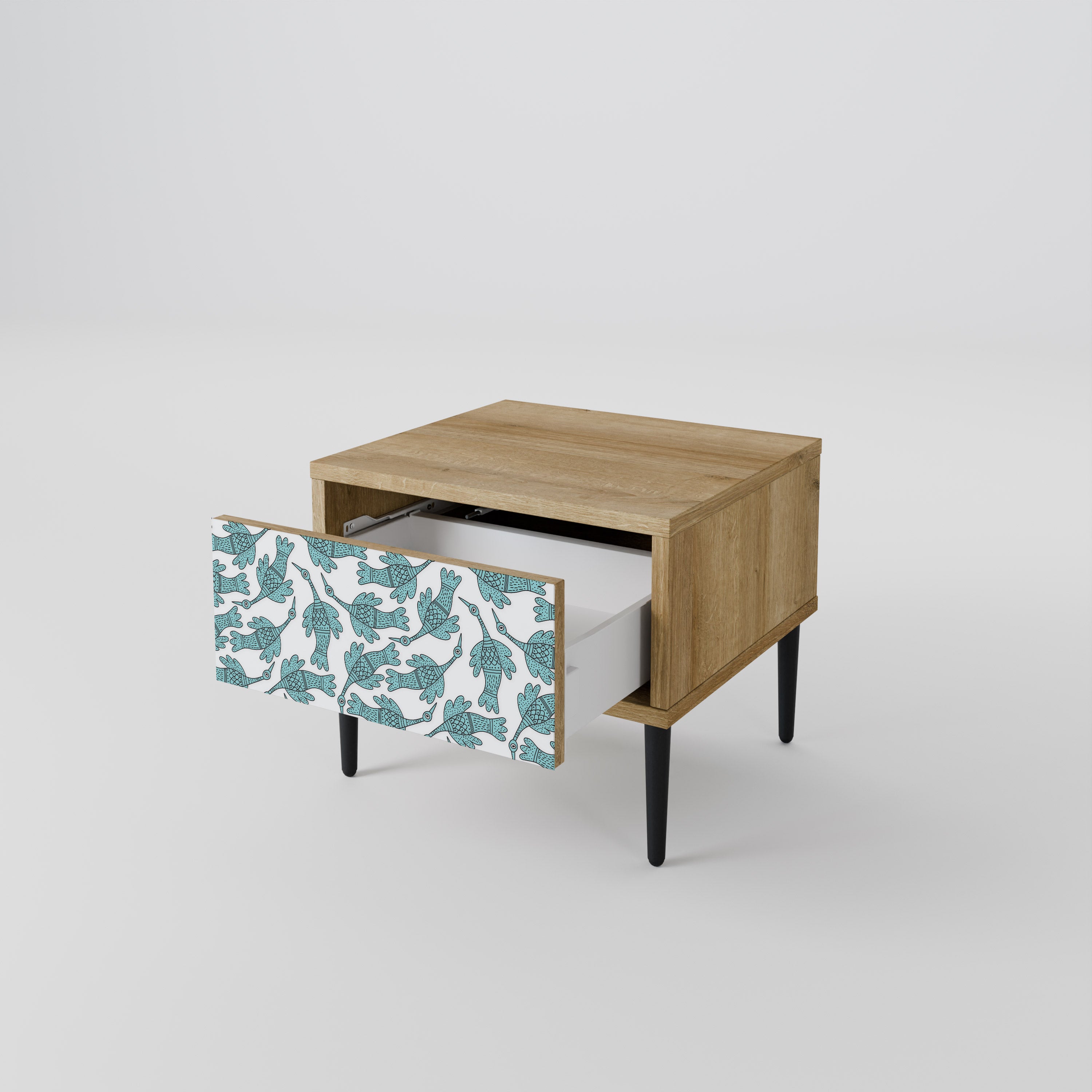 WATERSPOUT SONGIBIRD Nightstand in Oak Effect