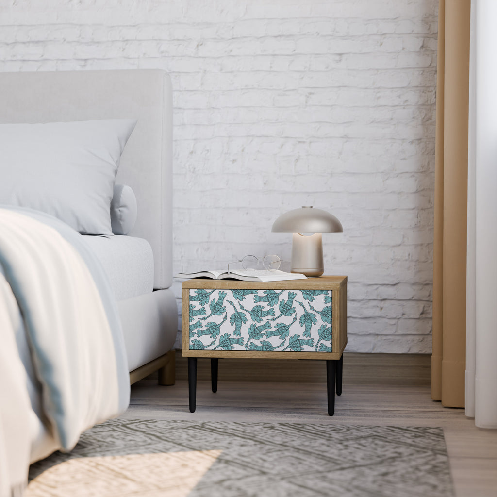 WATERSPOUT SONGIBIRD Nightstand in Oak Effect