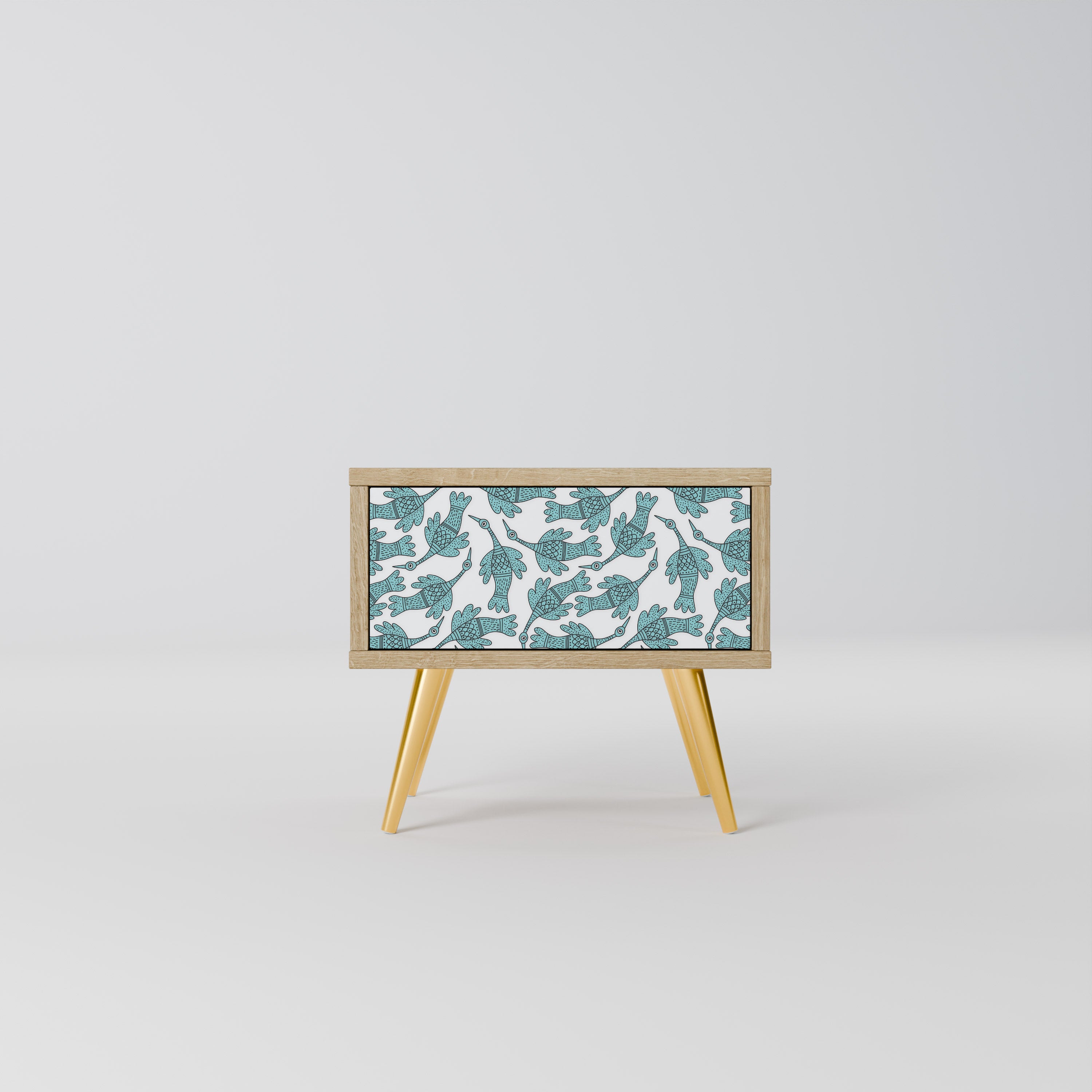 WATERSPOUT SONGIBIRD Nightstand in Oak Effect