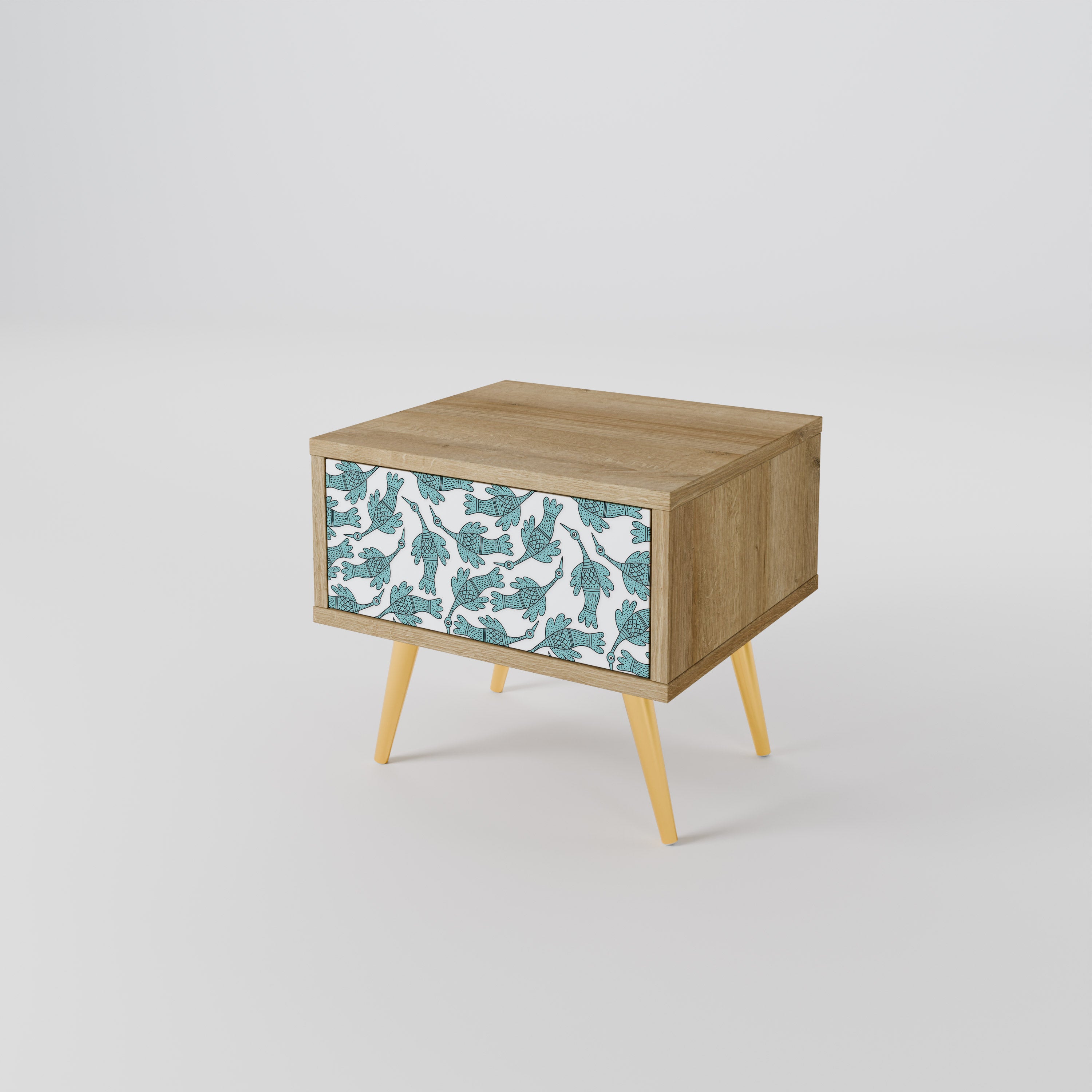 WATERSPOUT SONGIBIRD Nightstand in Oak Effect