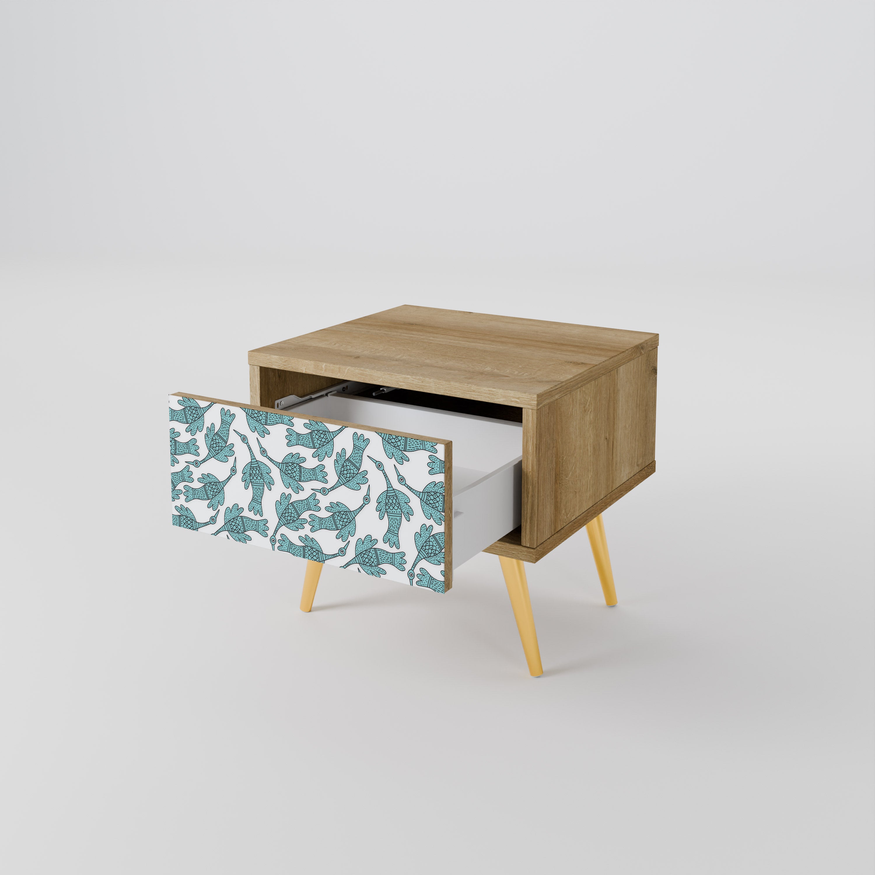 WATERSPOUT SONGIBIRD Nightstand in Oak Effect