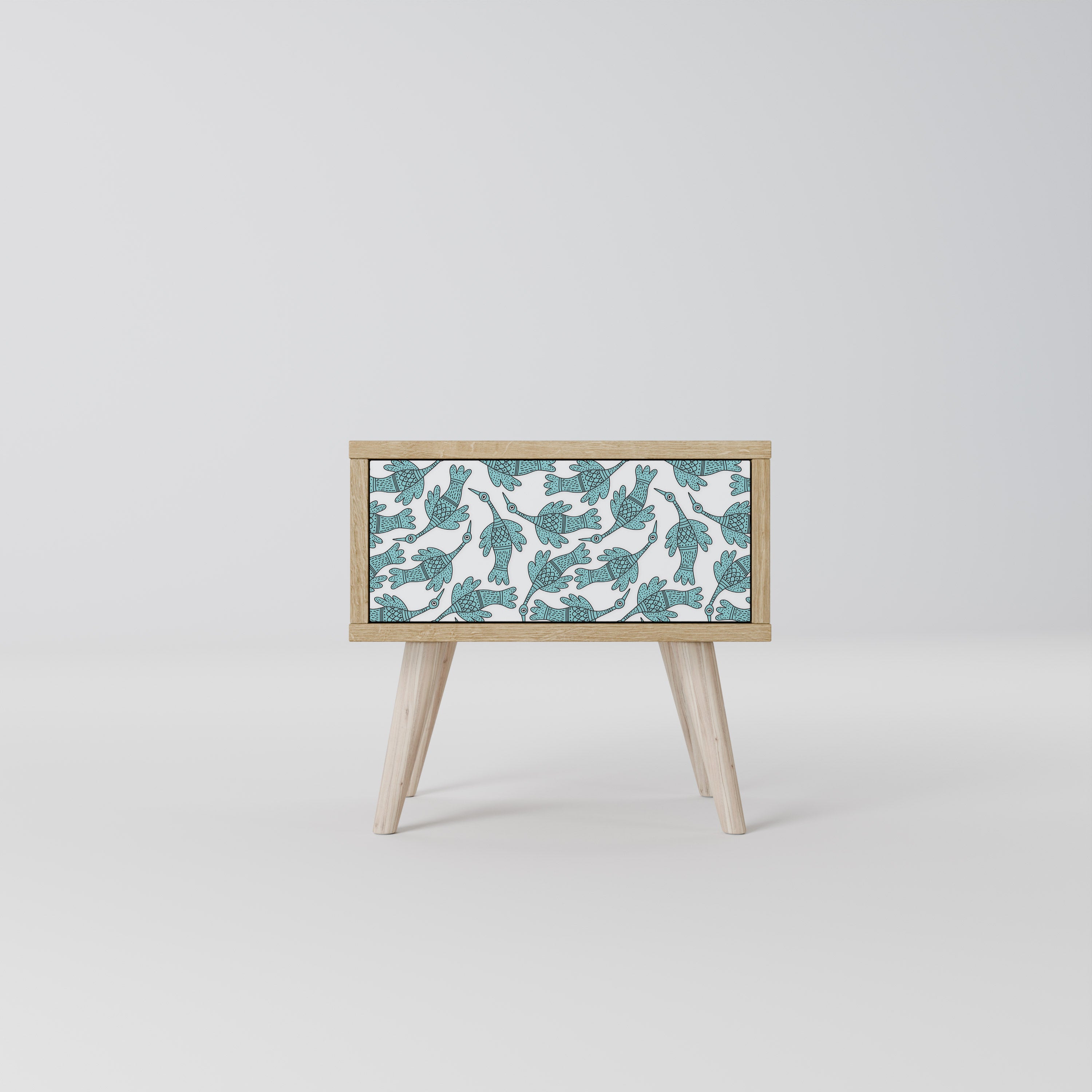 WATERSPOUT SONGIBIRD Nightstand in Oak Effect