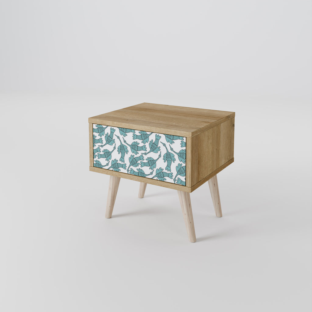 WATERSPOUT SONGIBIRD Nightstand in Oak Effect