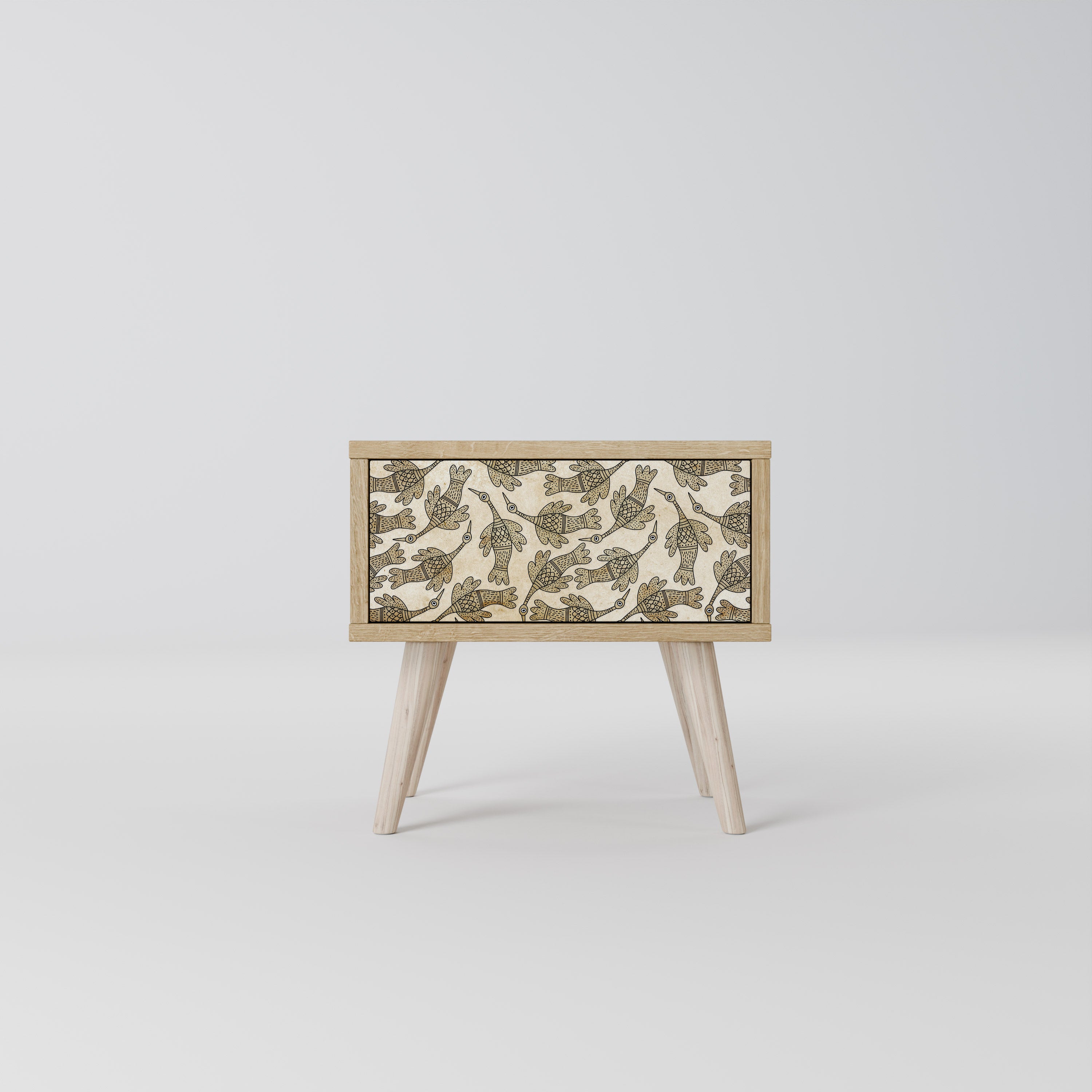 ALMONDINE SONGBIRD Nightstand in Oak Effect