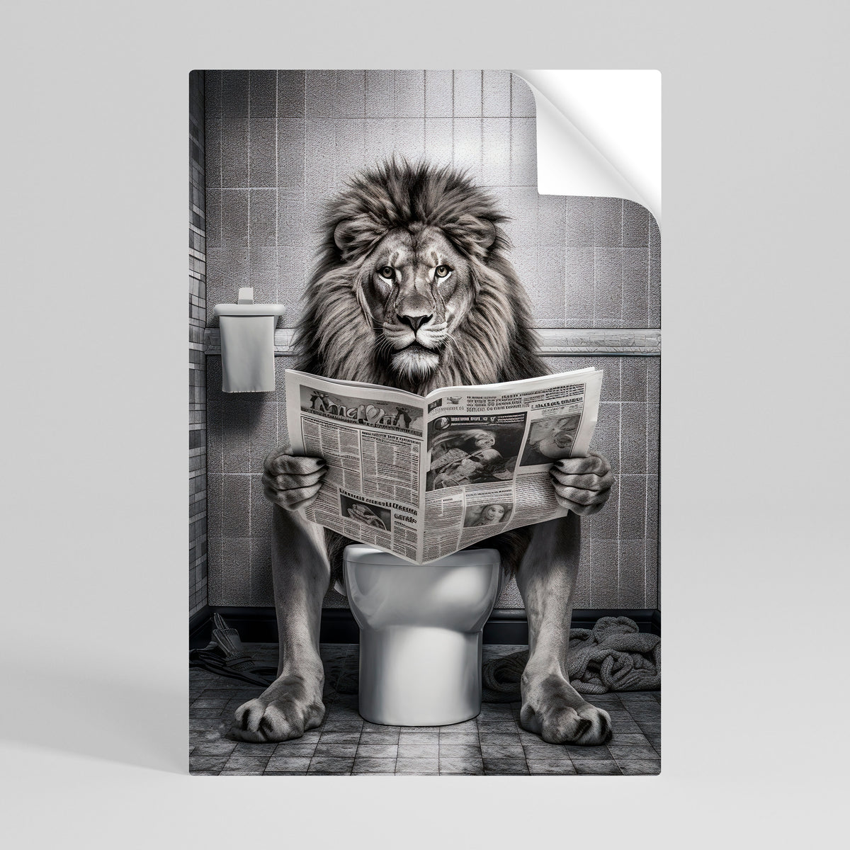 ROAR PRESS REVIEW Póster adhesivo vertical