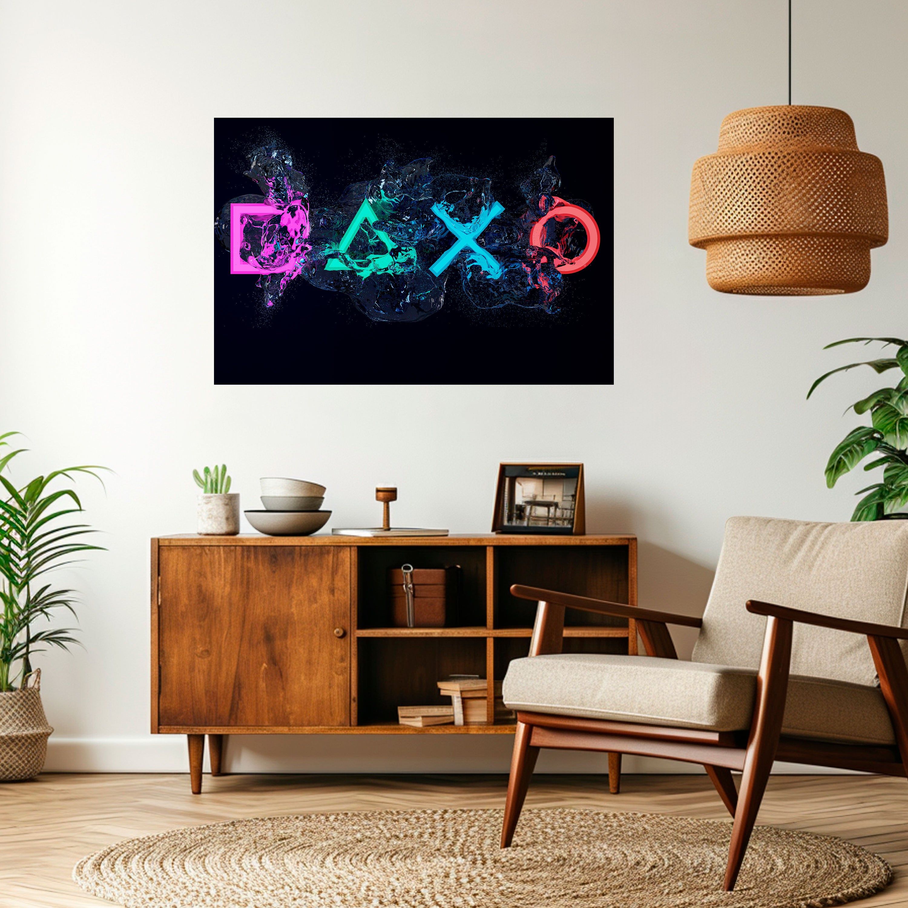 Póster horizontal autoadhesivo GAMING REVOLT