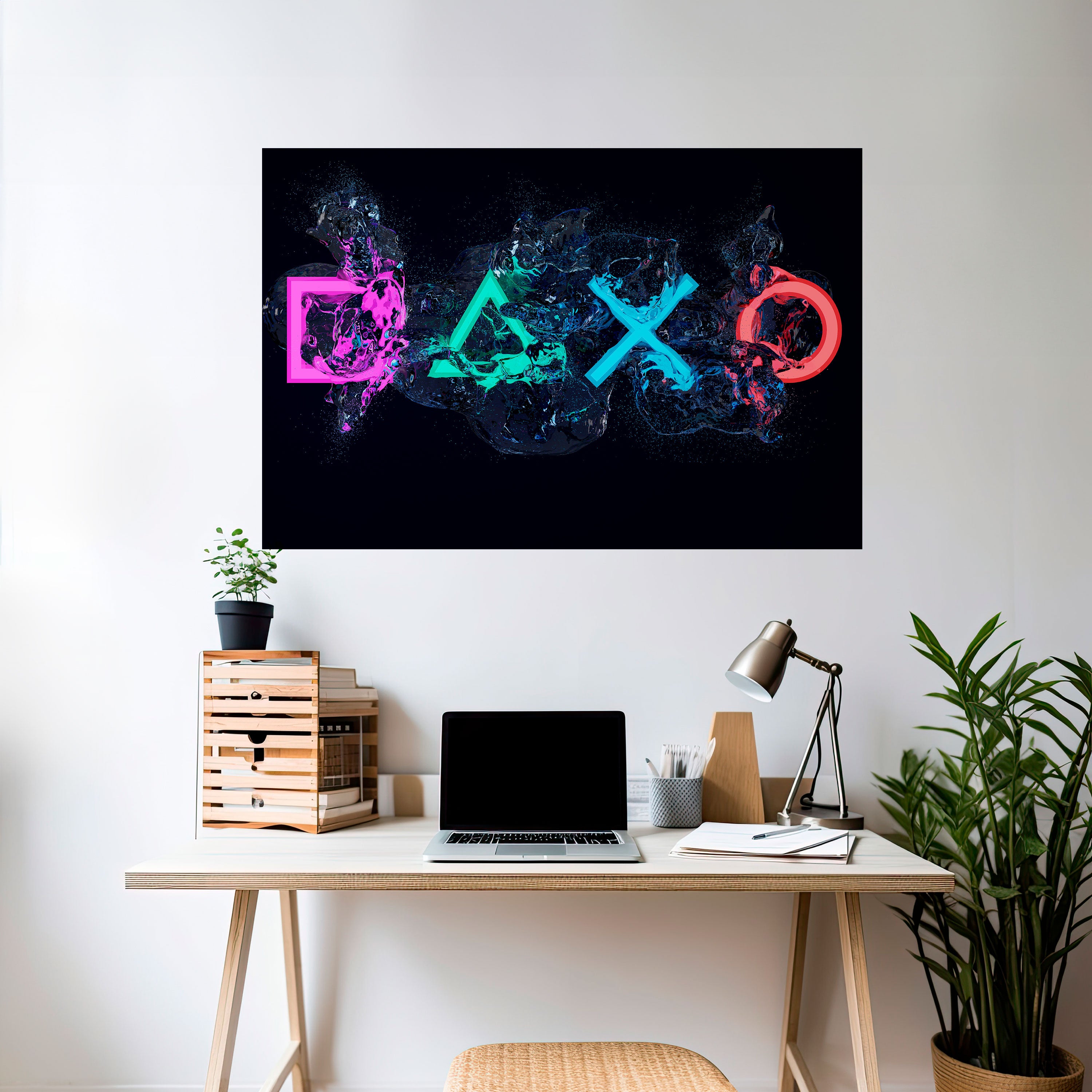 Póster horizontal autoadhesivo GAMING REVOLT