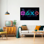 GAMING REVOLT Póster Horizontal Adhesivo