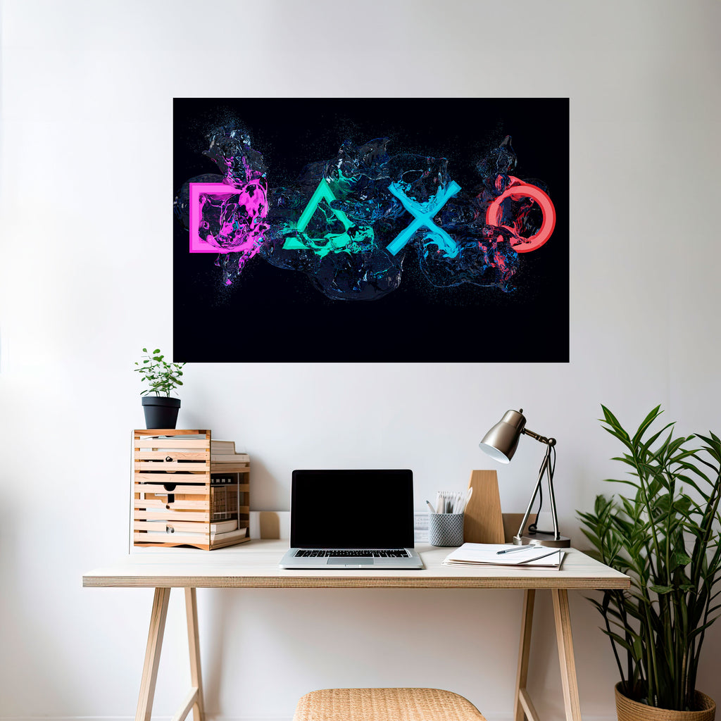 Póster horizontal autoadhesivo GAMING REVOLT