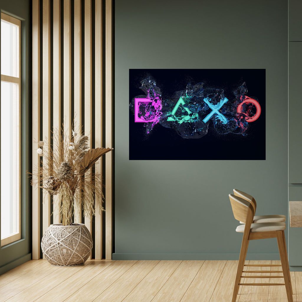 Póster horizontal autoadhesivo GAMING REVOLT