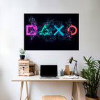 GAMING REVOLT Póster Horizontal Adhesivo