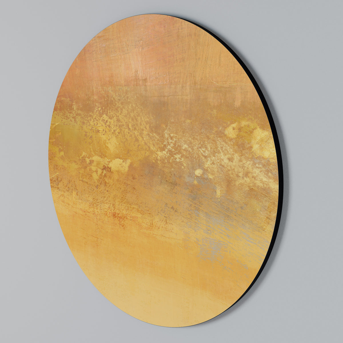 ORANGE IMPRESSION Arte de pared redondo