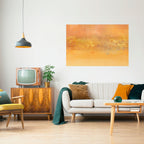 ORANGE IMPRESSION Póster Horizontal Adhesivo