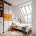 ORANGE IMPRESSION Póster Horizontal Adhesivo