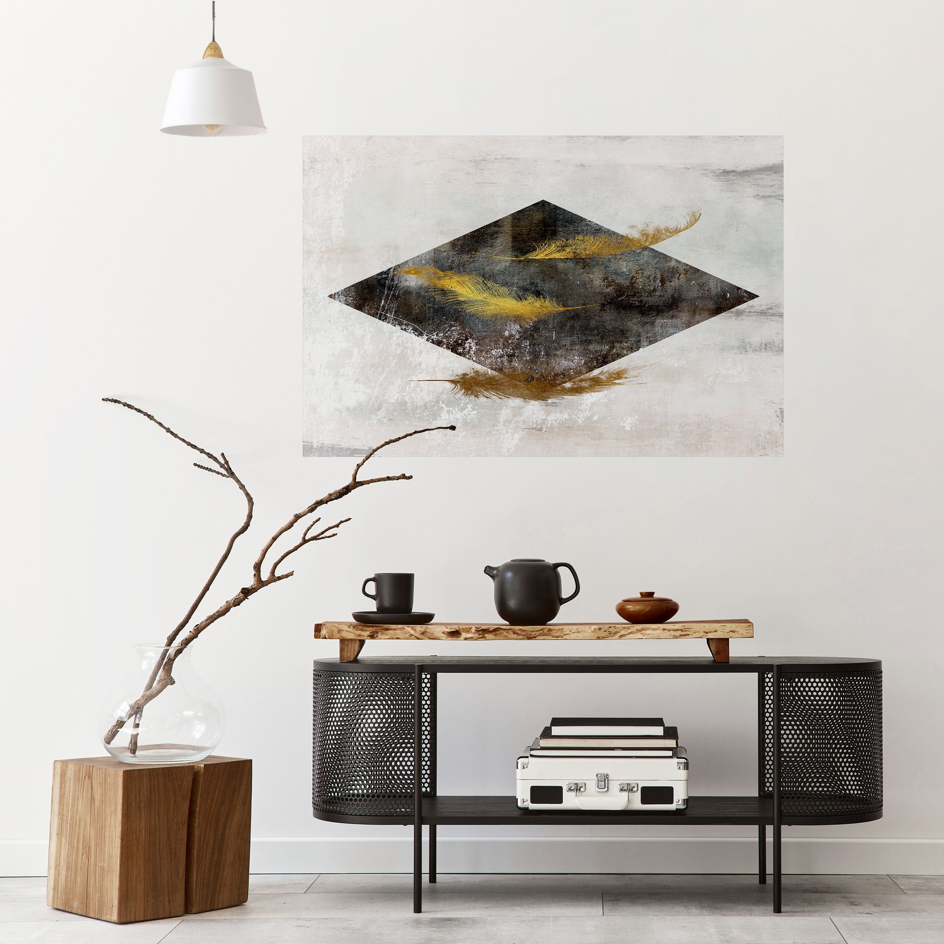 Póster horizontal autoadhesivo FALLING LIGHTNESS