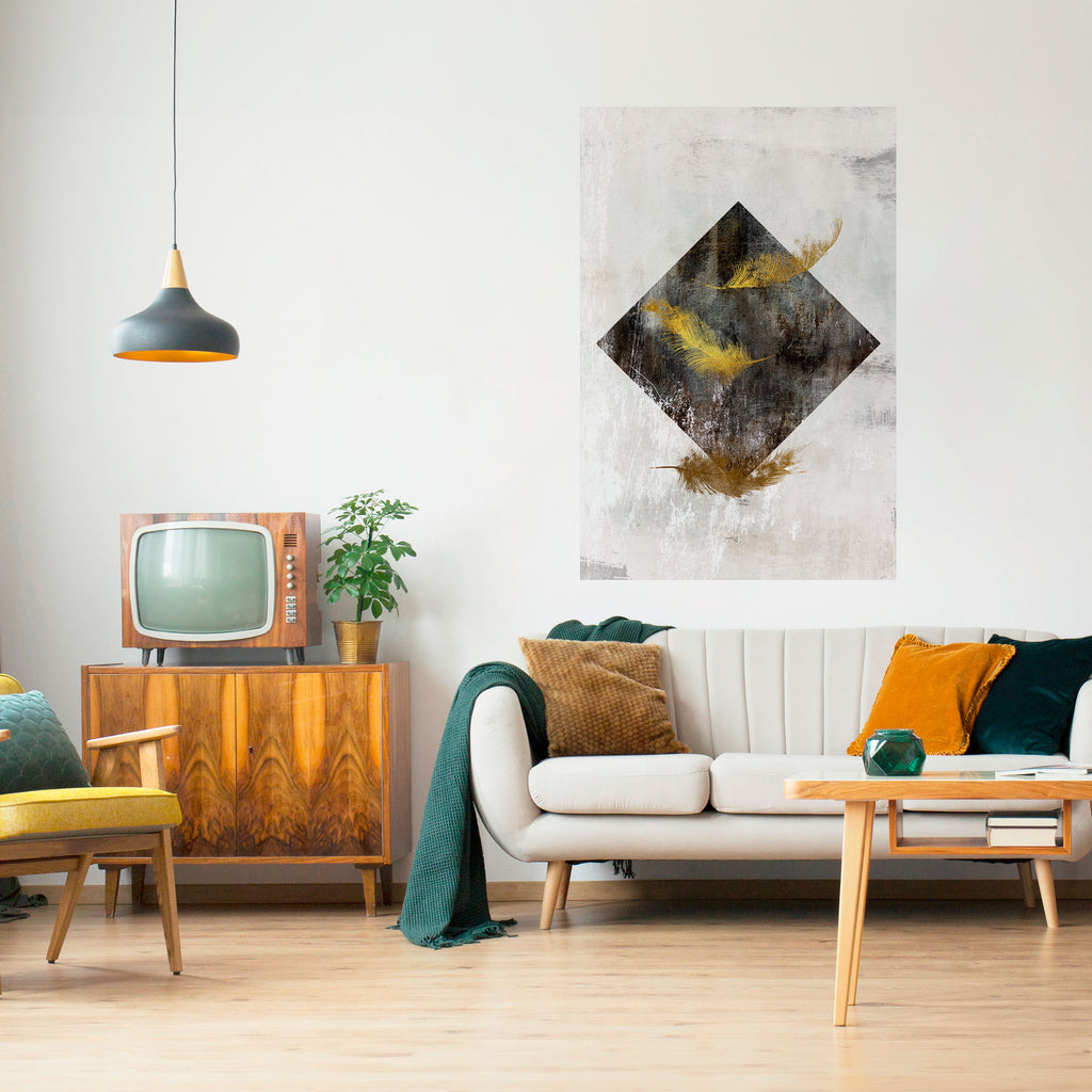 FALLING LIGHTNESS Peel and Stick Vertical Poster