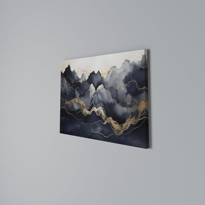 GOLDEN ALPINE BLISS Cuadro en lienzo horizontal