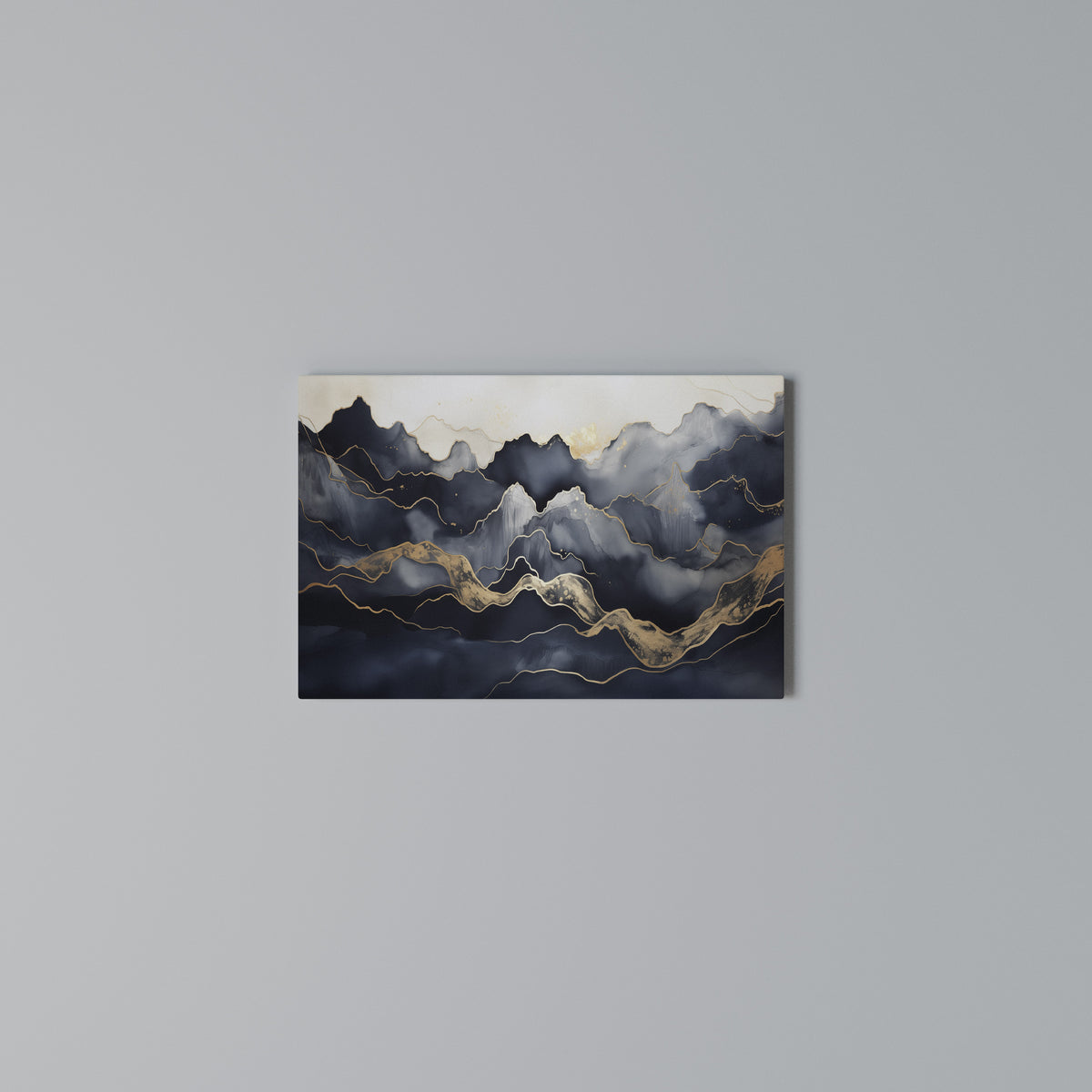 GOLDEN ALPINE BLISS Cuadro en lienzo horizontal