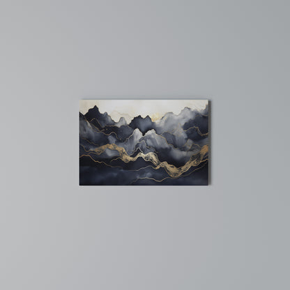 GOLDEN ALPINE BLISS Cuadro en lienzo horizontal