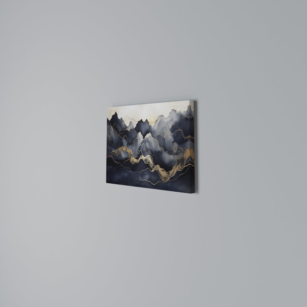 GOLDEN ALPINE BLISS Cuadro en lienzo horizontal