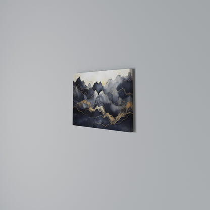 GOLDEN ALPINE BLISS Cuadro en lienzo horizontal