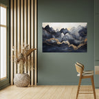 GOLDEN ALPINE BLISS Póster Horizontal Adhesivo