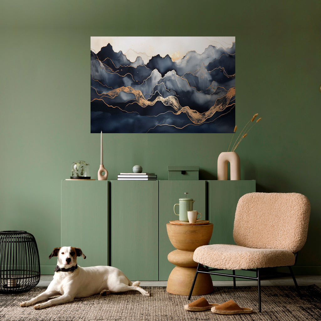 Póster horizontal autoadhesivo GOLDEN ALPINE BLISS