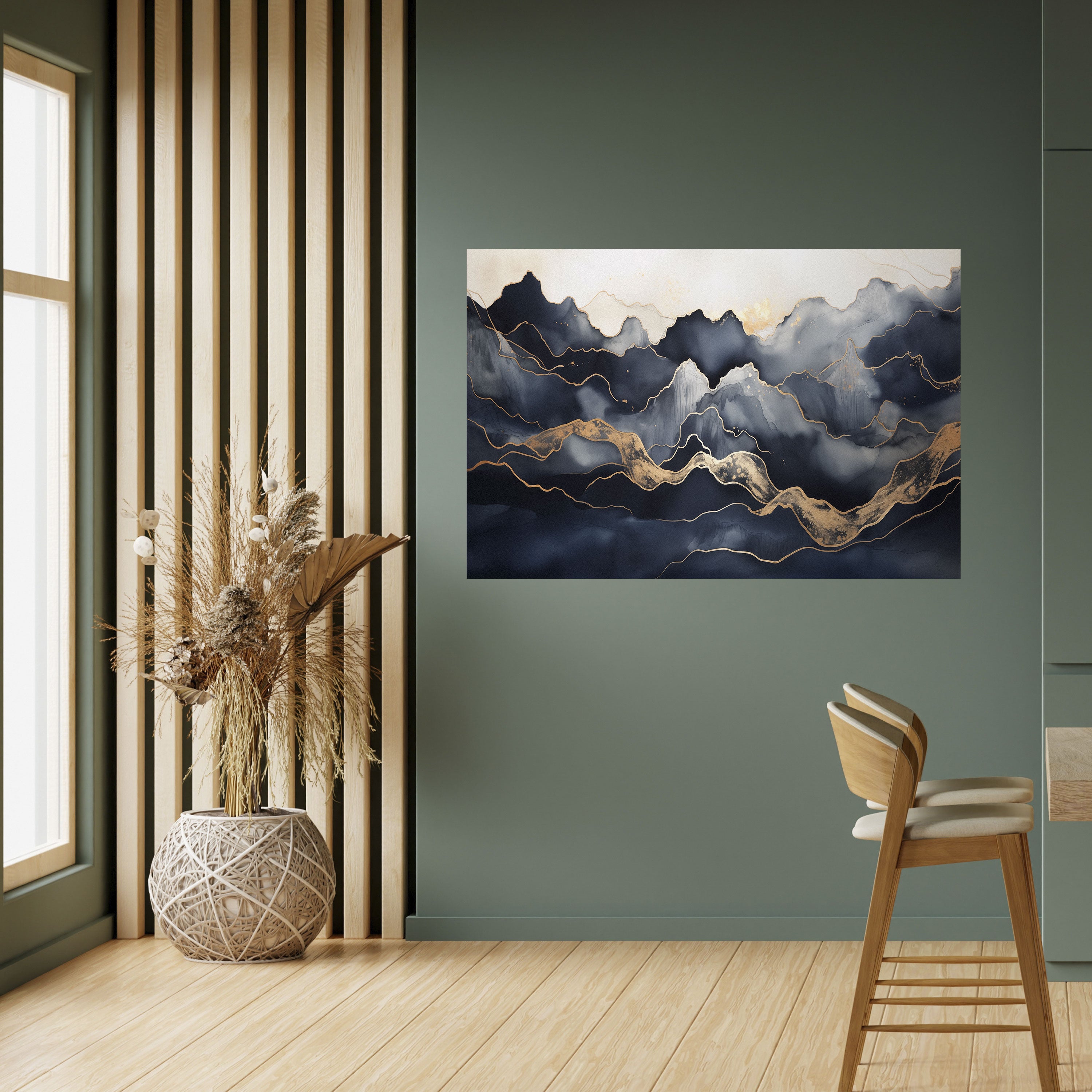 Póster horizontal autoadhesivo GOLDEN ALPINE BLISS