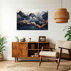 GOLDEN ALPINE BLISS Póster Horizontal Adhesivo