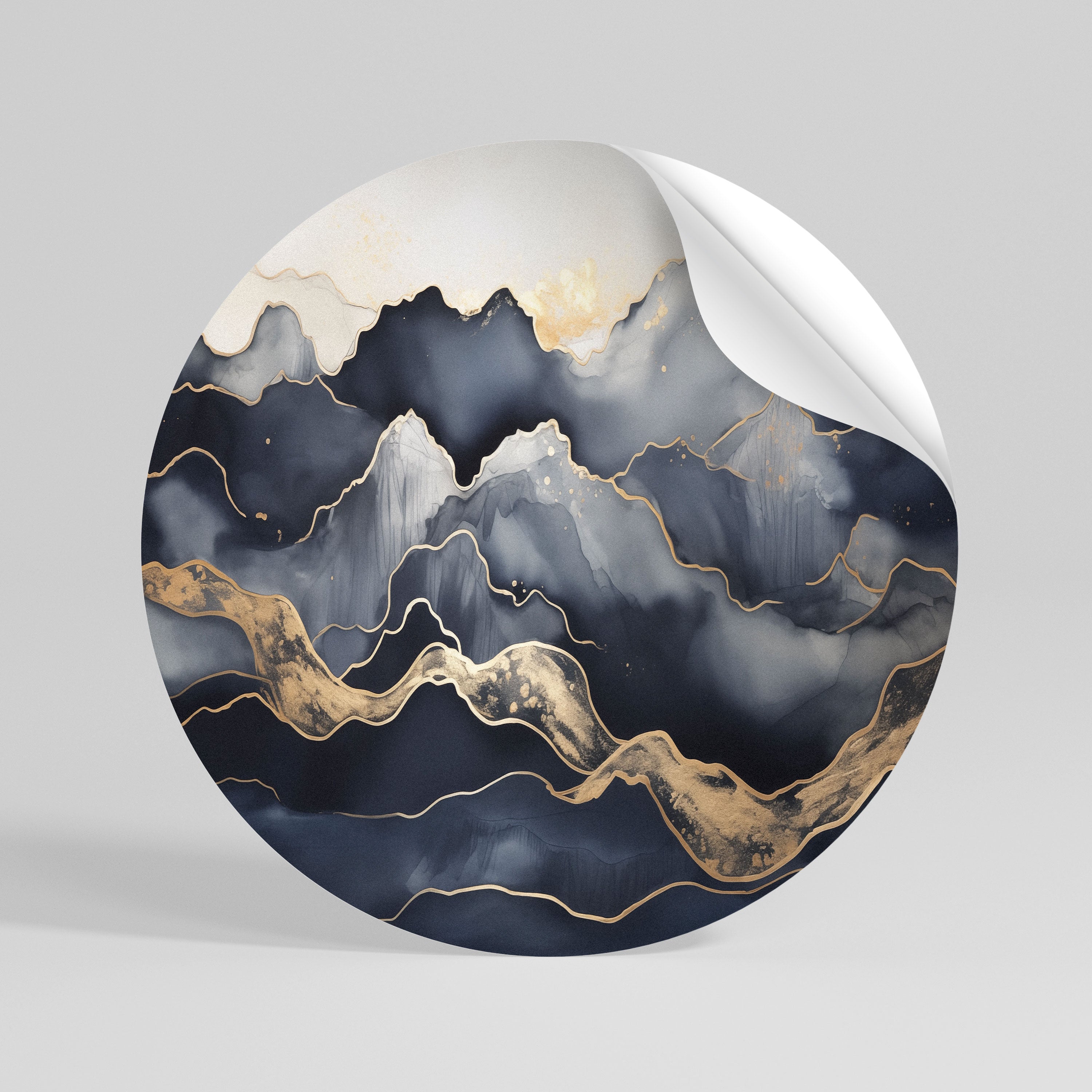 GOLDEN ALPINE BLISS Vinilo adhesivo redondo