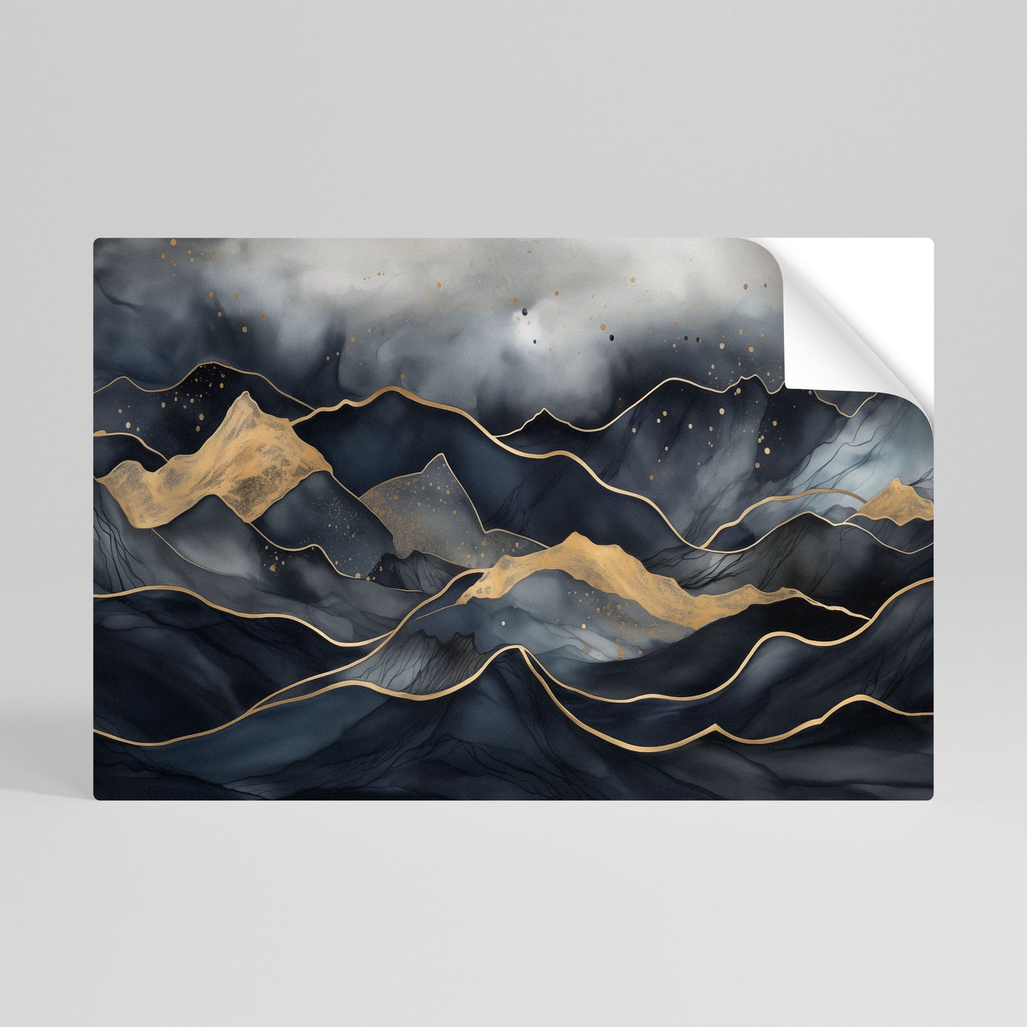 GOLDEN SUMMIT SERENITY Póster adhesivo horizontal