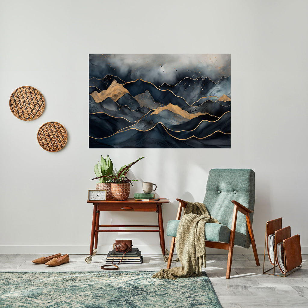 Póster horizontal autoadhesivo GOLDEN SUMMIT SERENITY