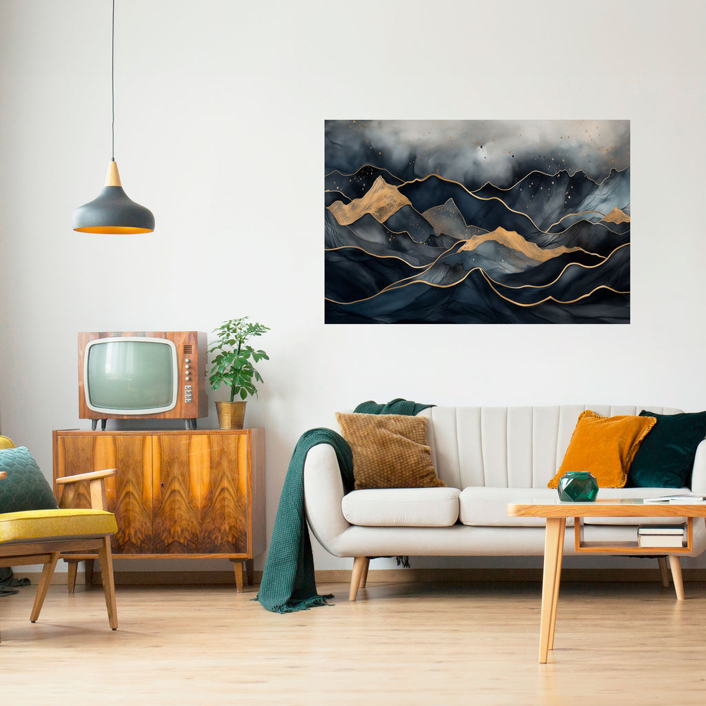 Póster horizontal autoadhesivo GOLDEN SUMMIT SERENITY