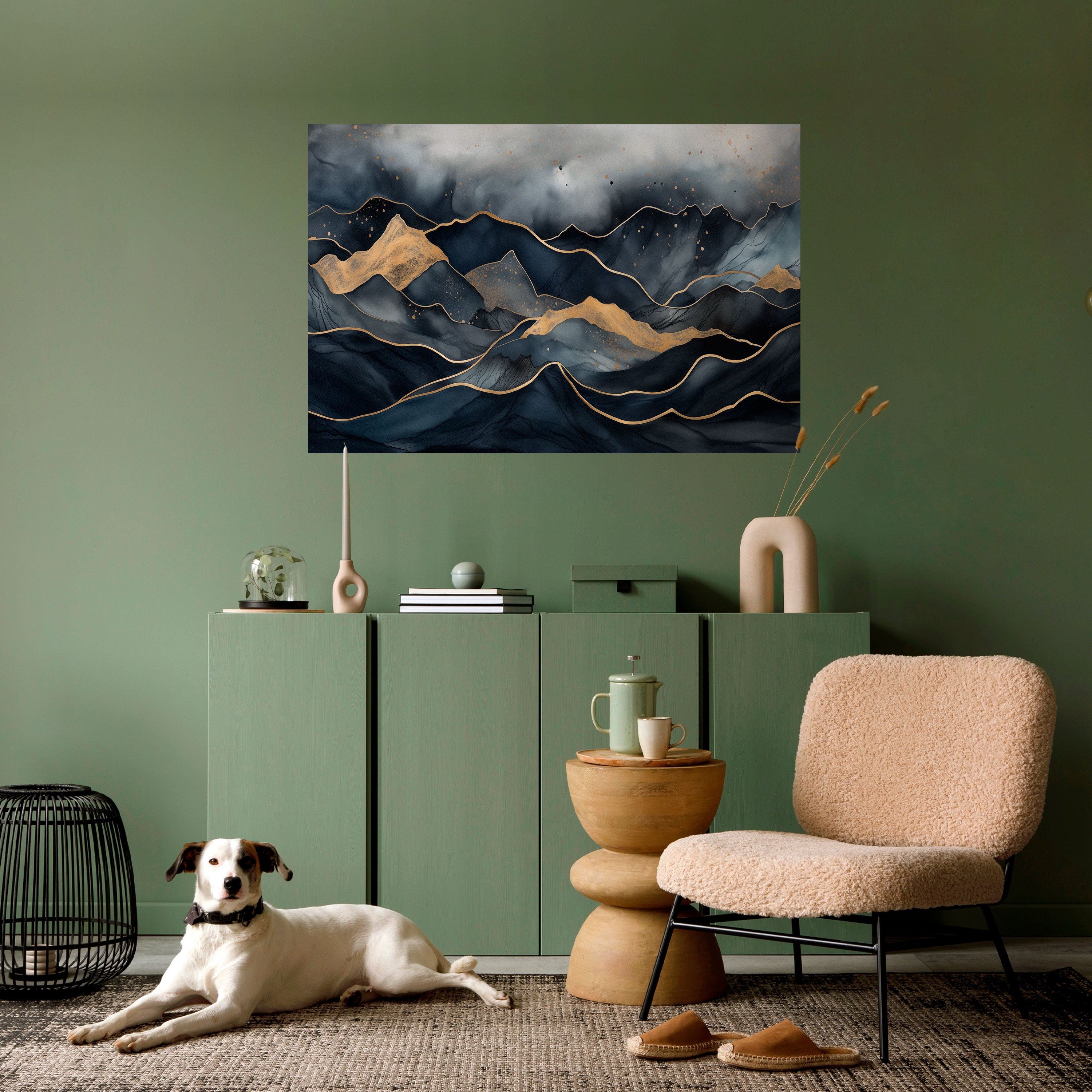 Póster horizontal autoadhesivo GOLDEN SUMMIT SERENITY