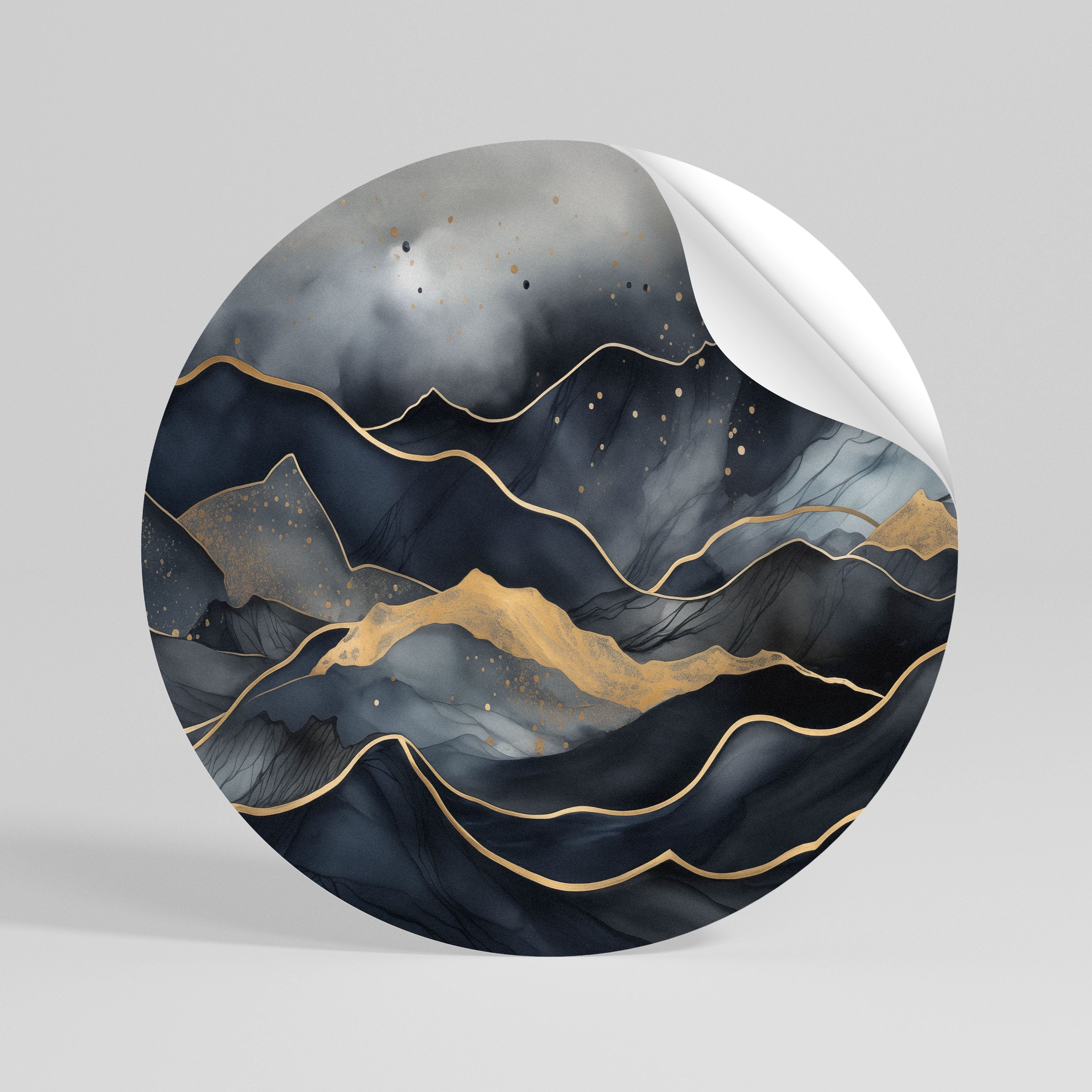 GOLDEN SUMMIT SERENITY Vinilo adhesivo redondo