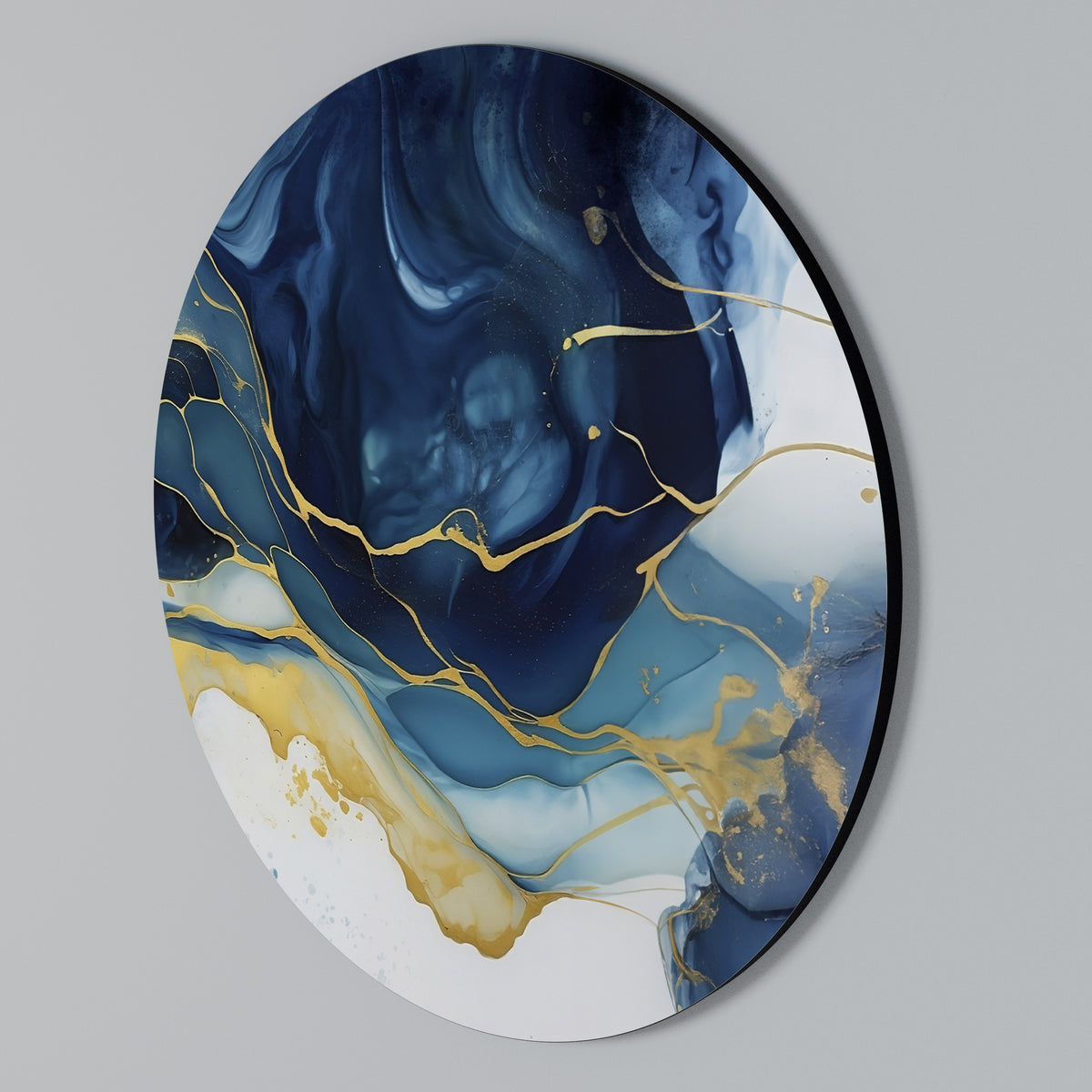 AZURE ALPENGLOW Arte de pared redondo