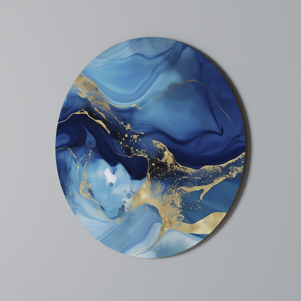Arte de pared redondo AZURE DREAMSCAPE