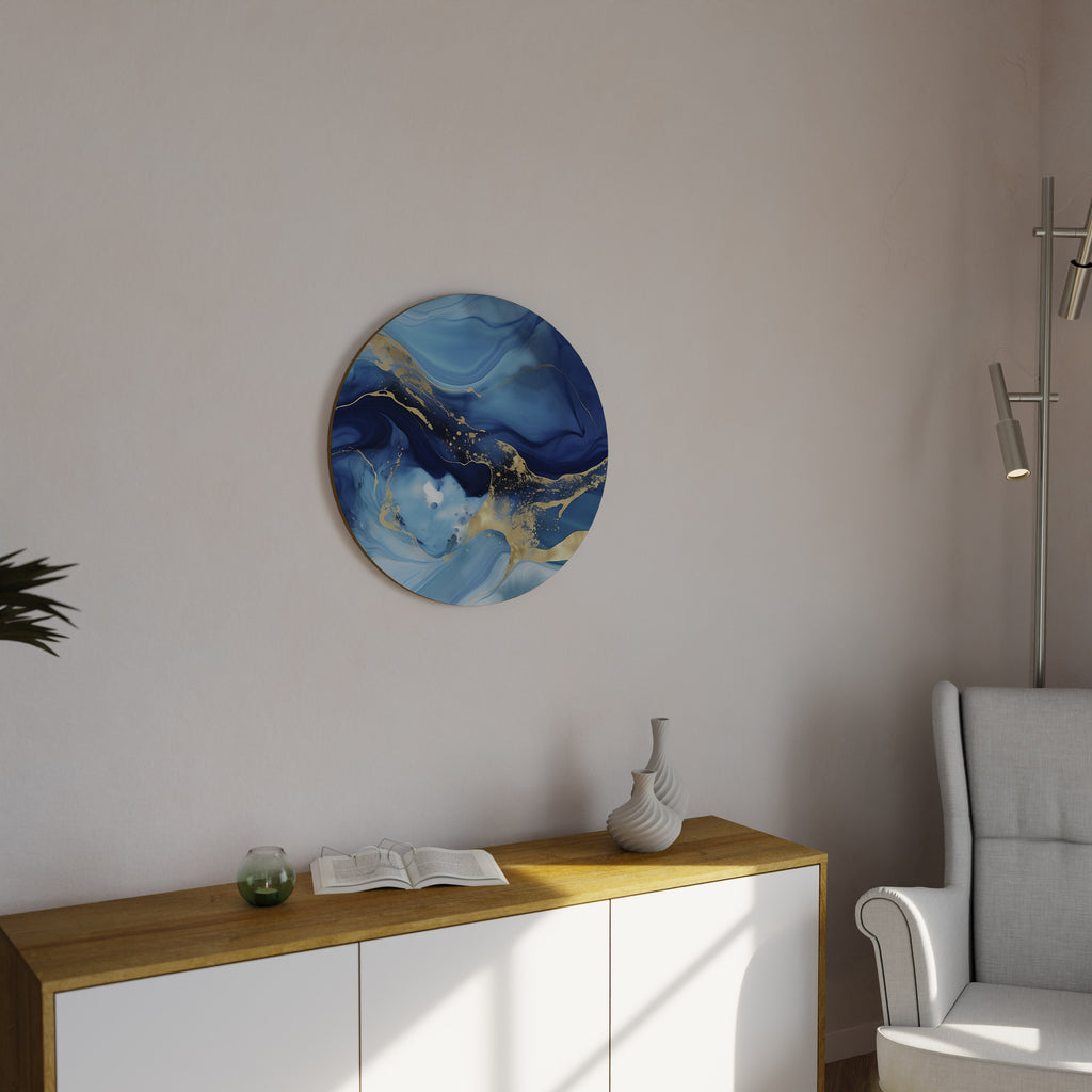 Arte de pared redondo AZURE DREAMSCAPE