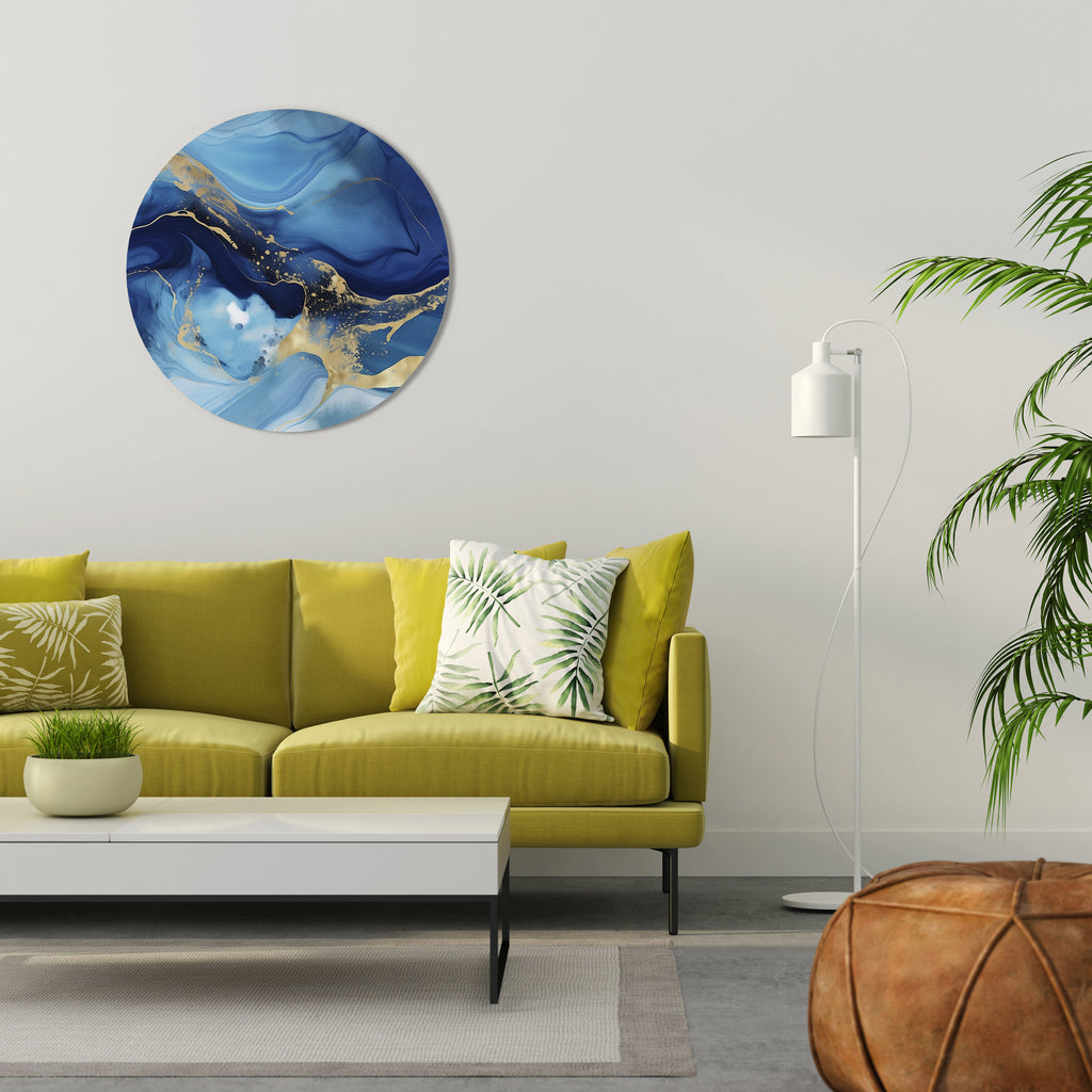 Arte de pared redondo AZURE DREAMSCAPE