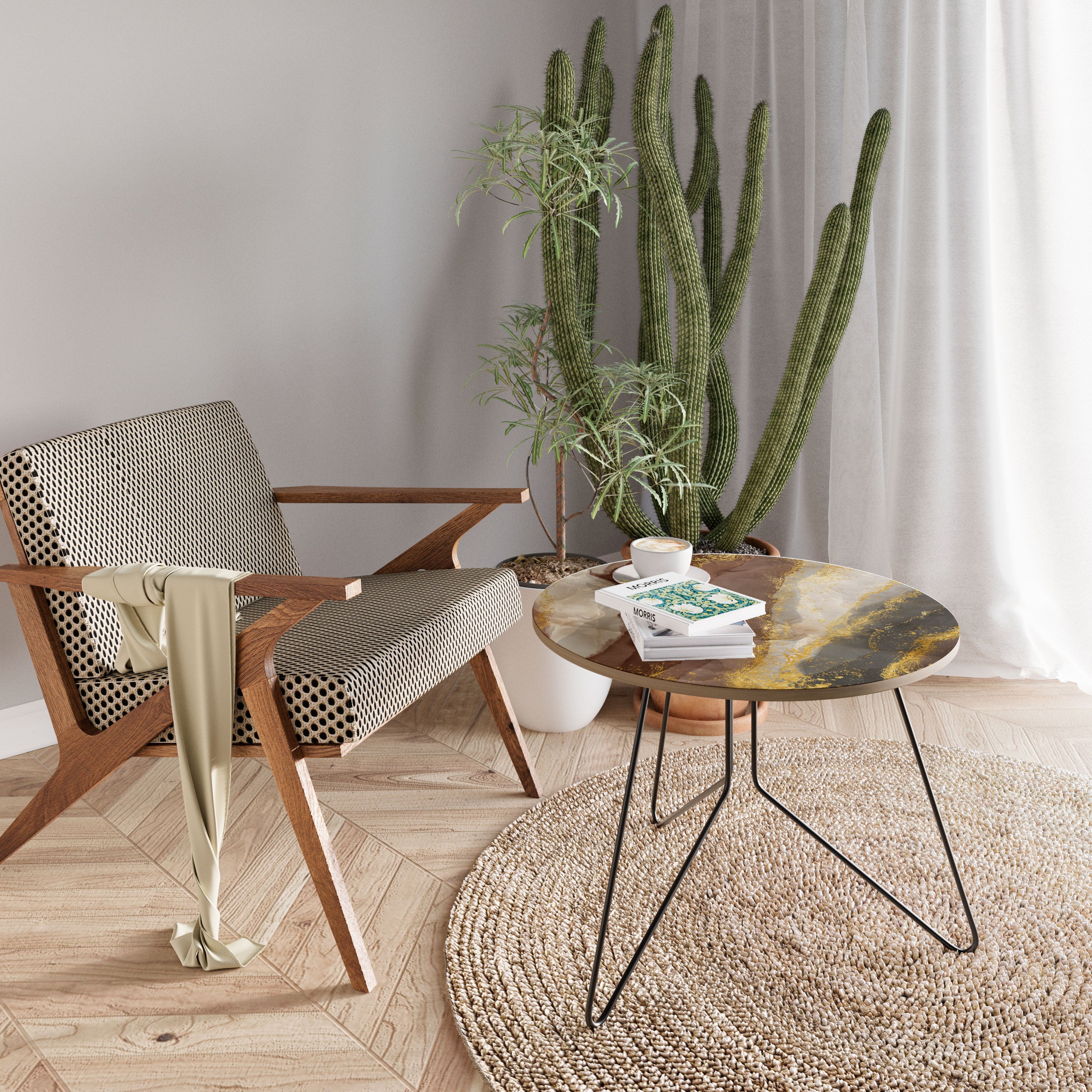 Mesa de centro ELEGANCIA MARMOLEADA 69