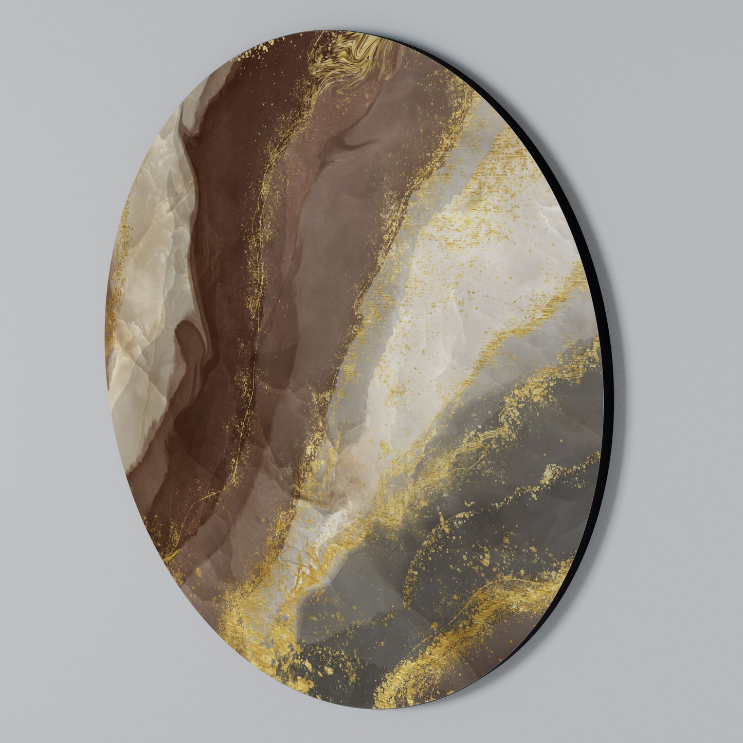MARBLED ELEGANCE Arte de pared redondo