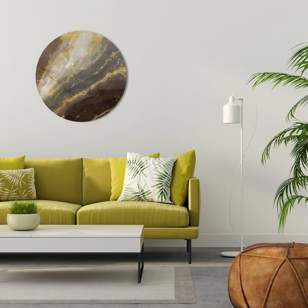 Arte de pared redondo MARBLE MIRAGE