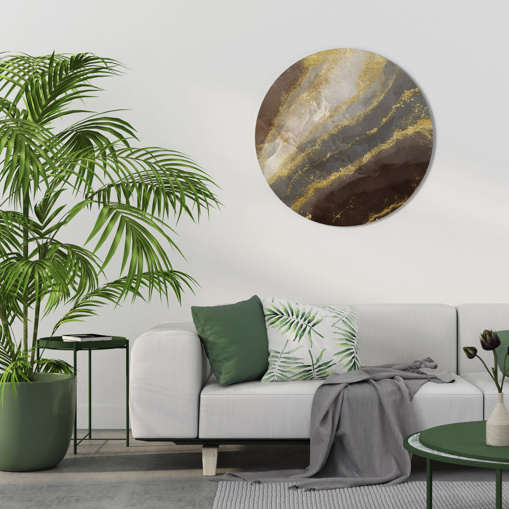 Arte de pared redondo MARBLE MIRAGE