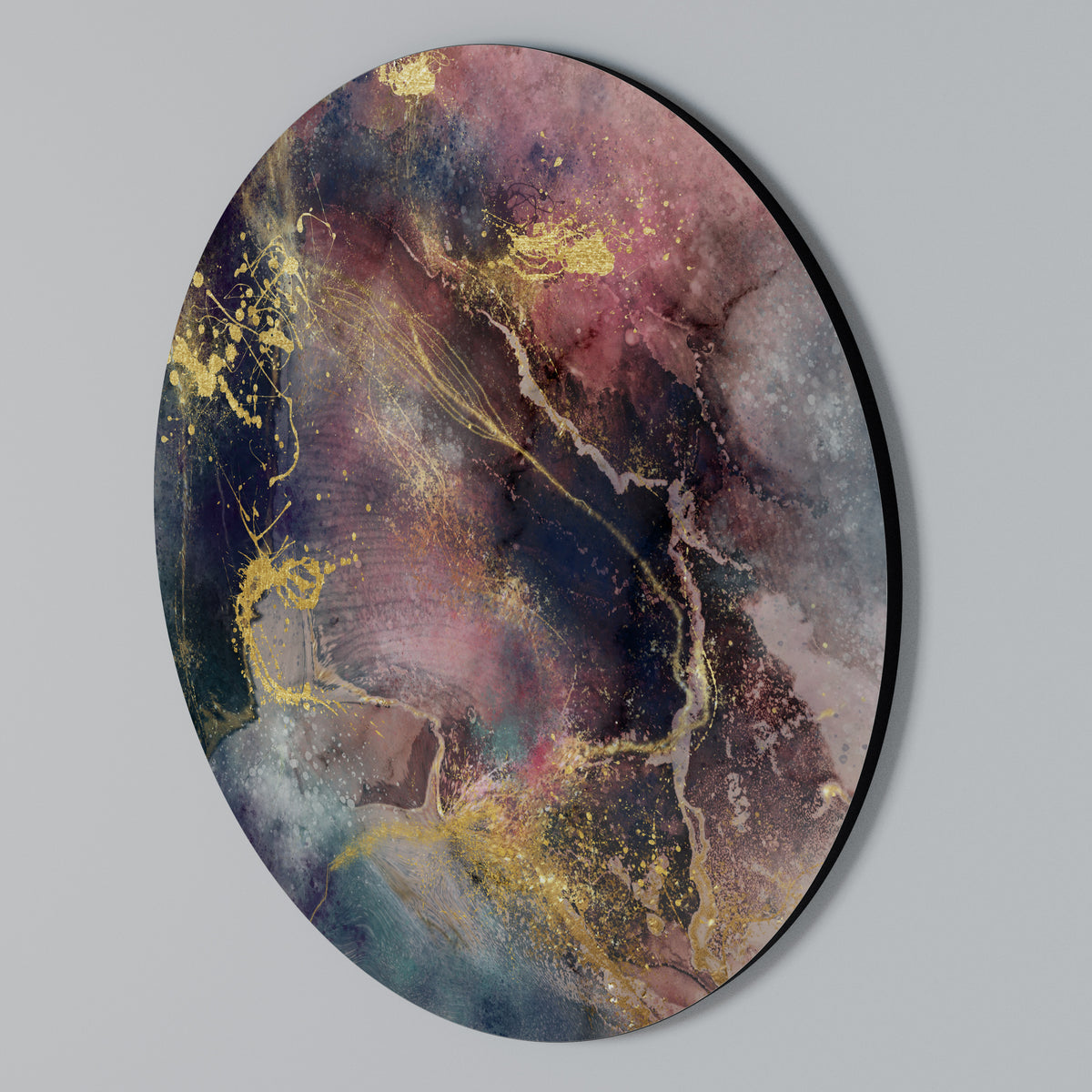 GALAXY GOLDEN DUST Arte de pared redondo