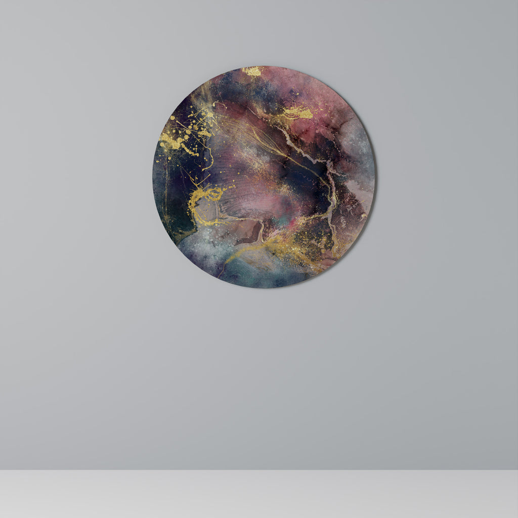 Arte de pared redondo GALAXY GOLDEN DUST
