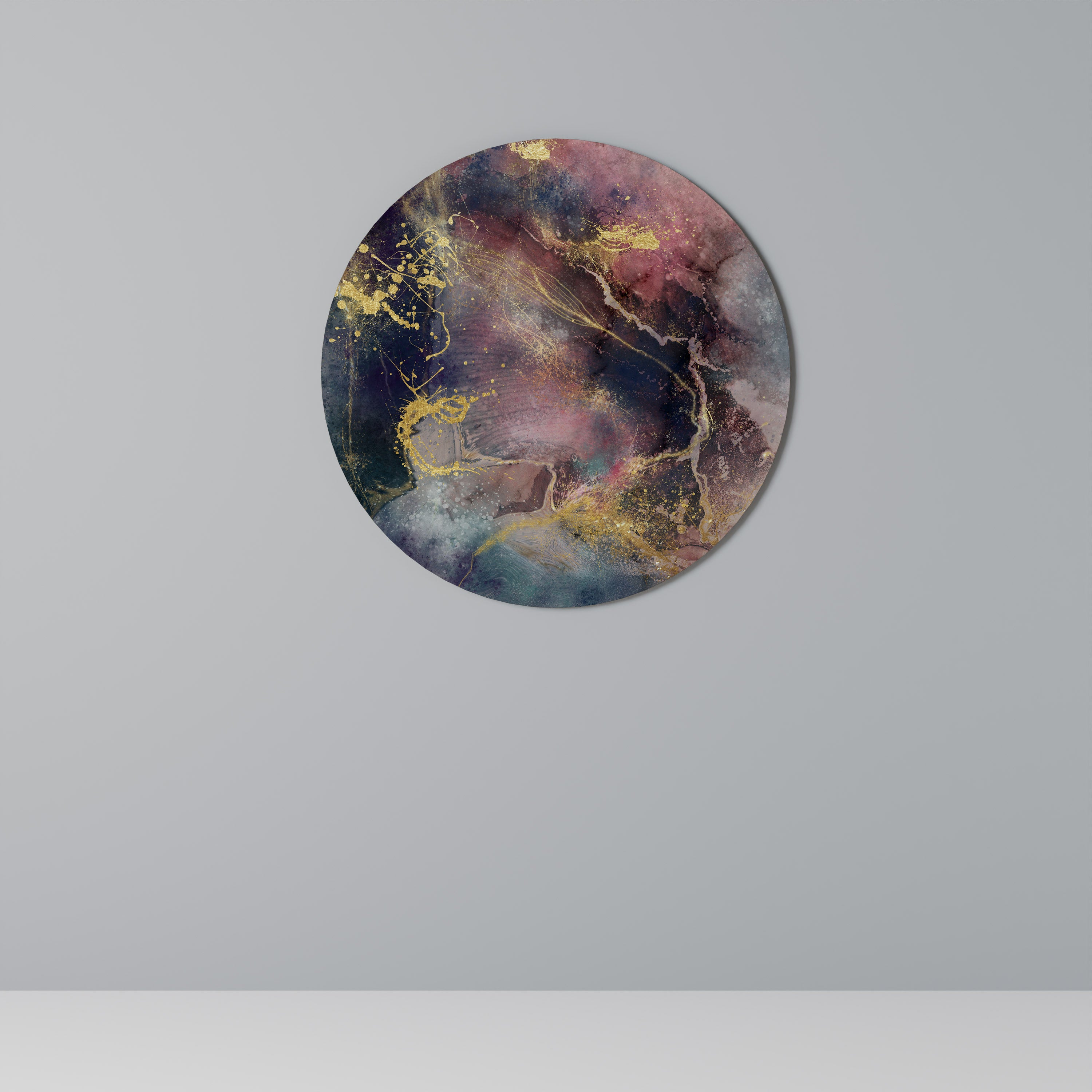 Arte de pared redondo GALAXY GOLDEN DUST