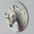 FUTURISTIC HORSE Round Wall Art