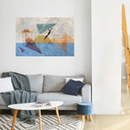 JUMP AROUND THE SHAPES Peel and Stick Horizontal Poster