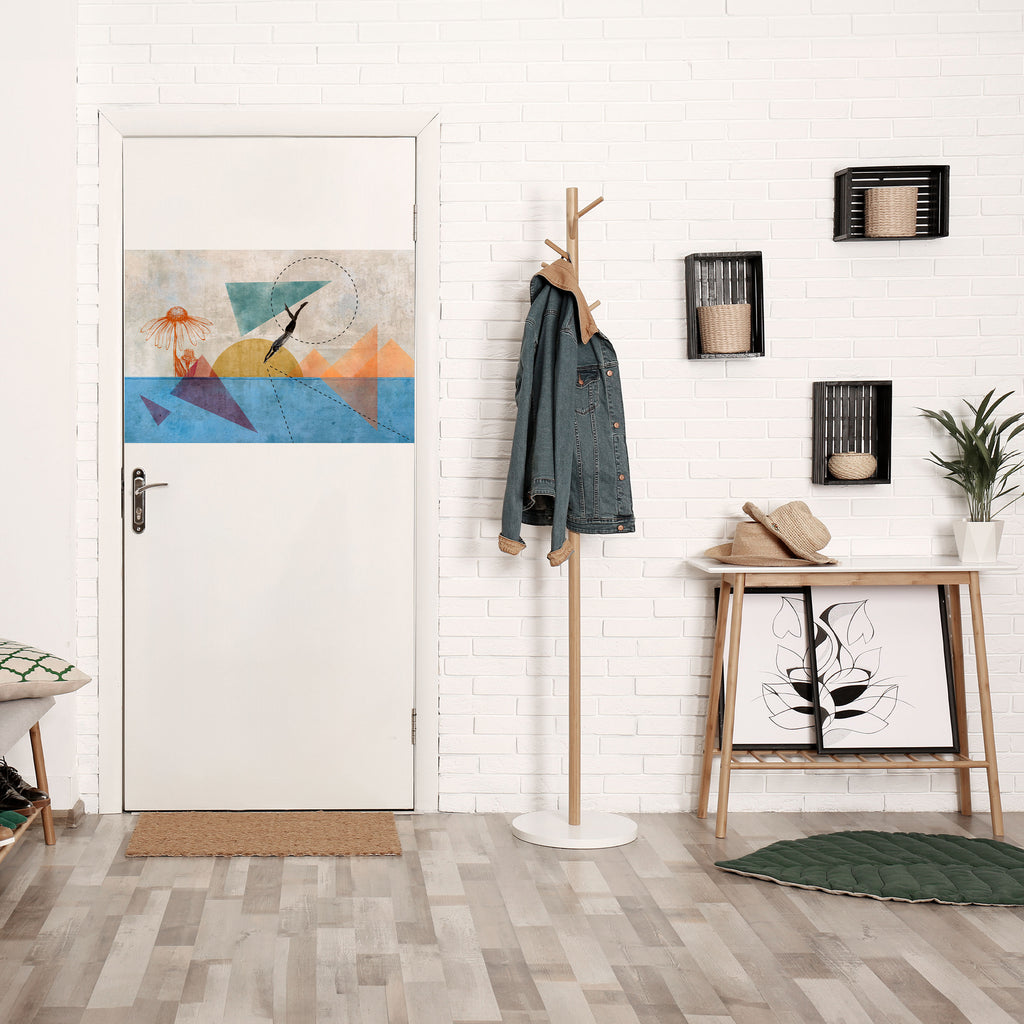 SALTA POR LAS FORMAS Póster horizontal despegable y adhesivo