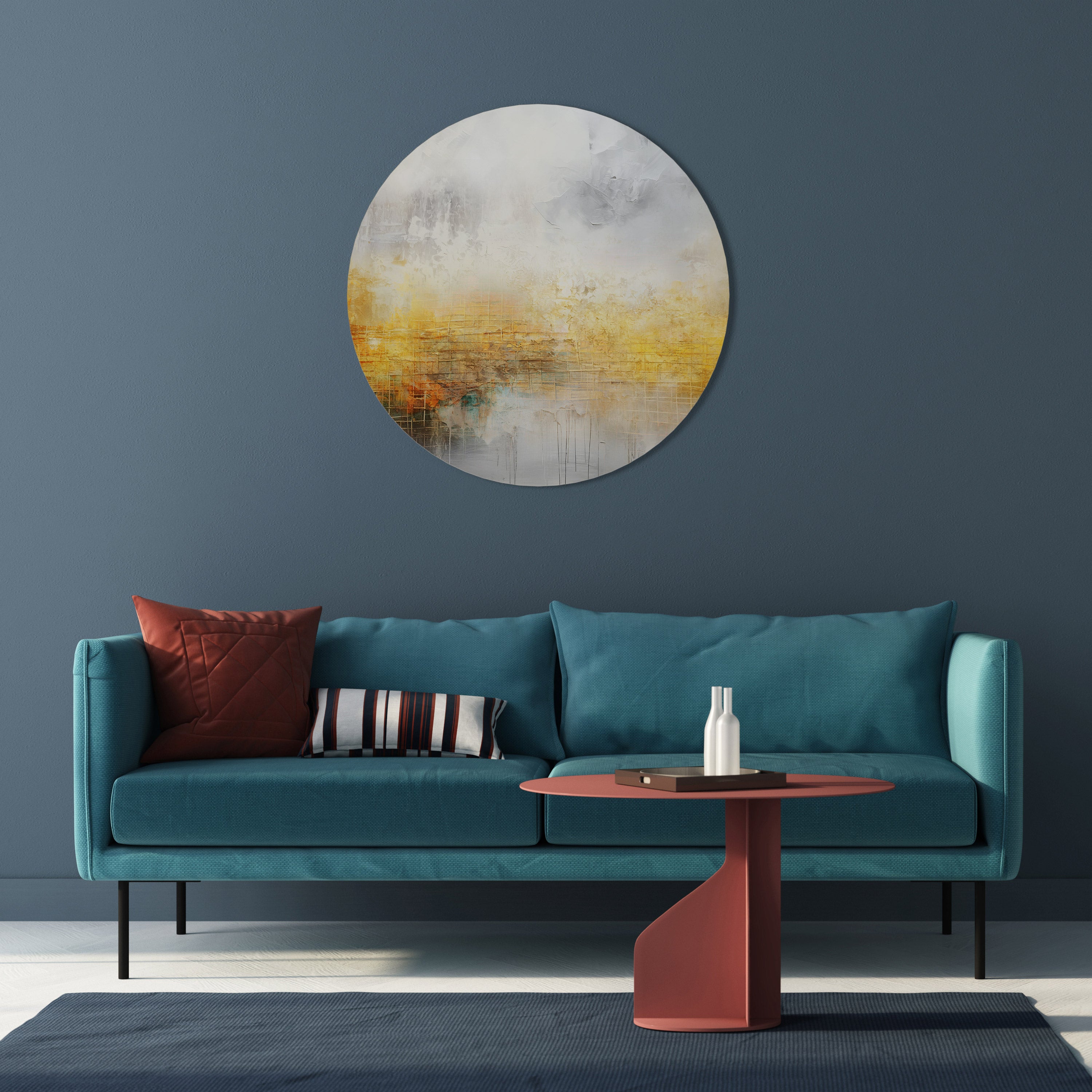 Arte de pared redondo AMANECER IMPRESIONANTE